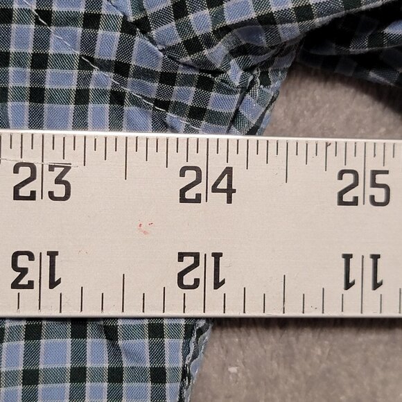 Peter Millar Shirt Mens XL Blue Plaid Crown Crafted Button Down Long Sleeve - Picture 4 of 11